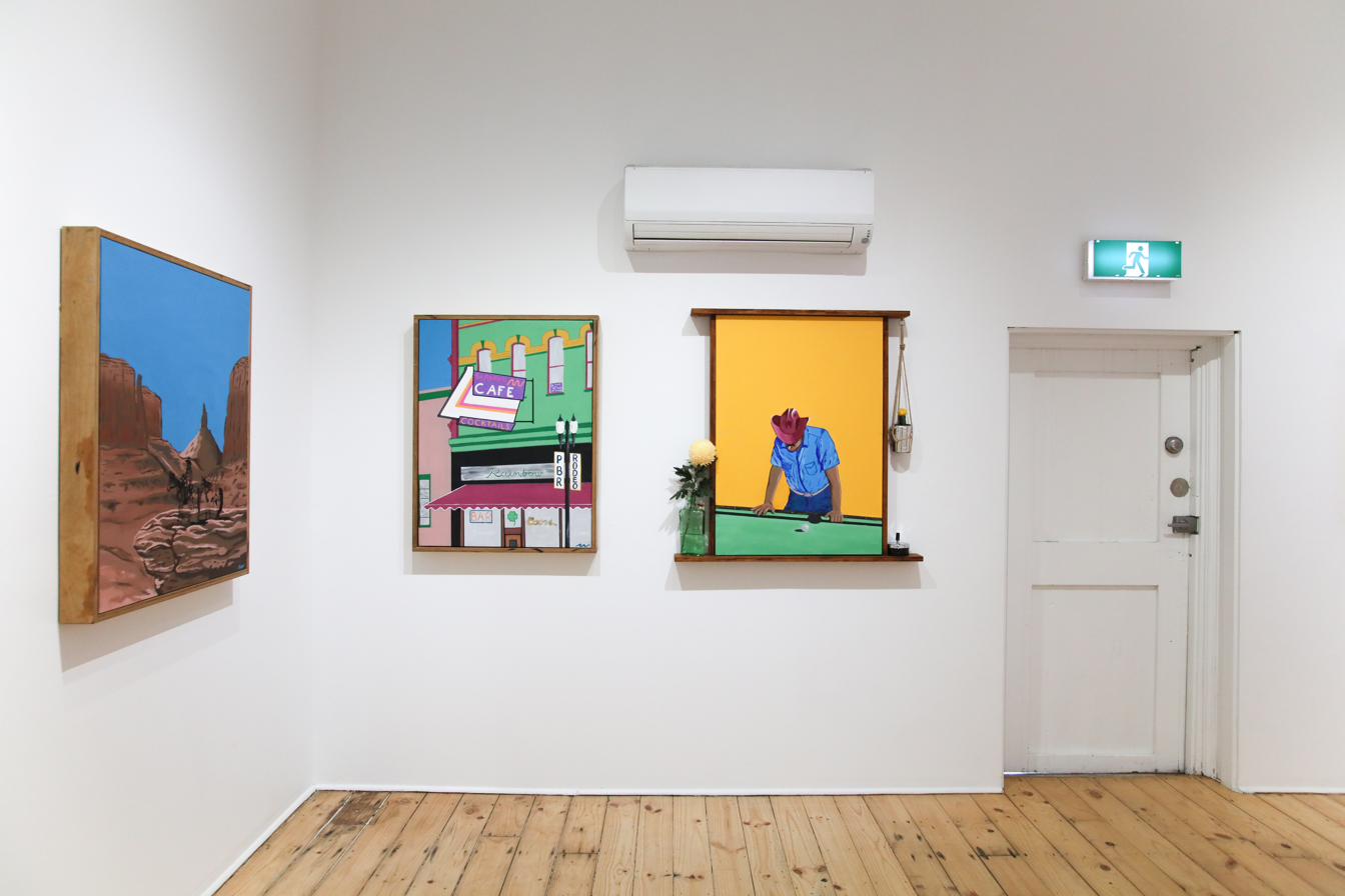 Mellow War Exhibition Installation